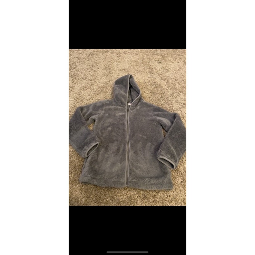 Hannah Andersson Fleece‎ Full Zip Jacket Girls Gray Size 10